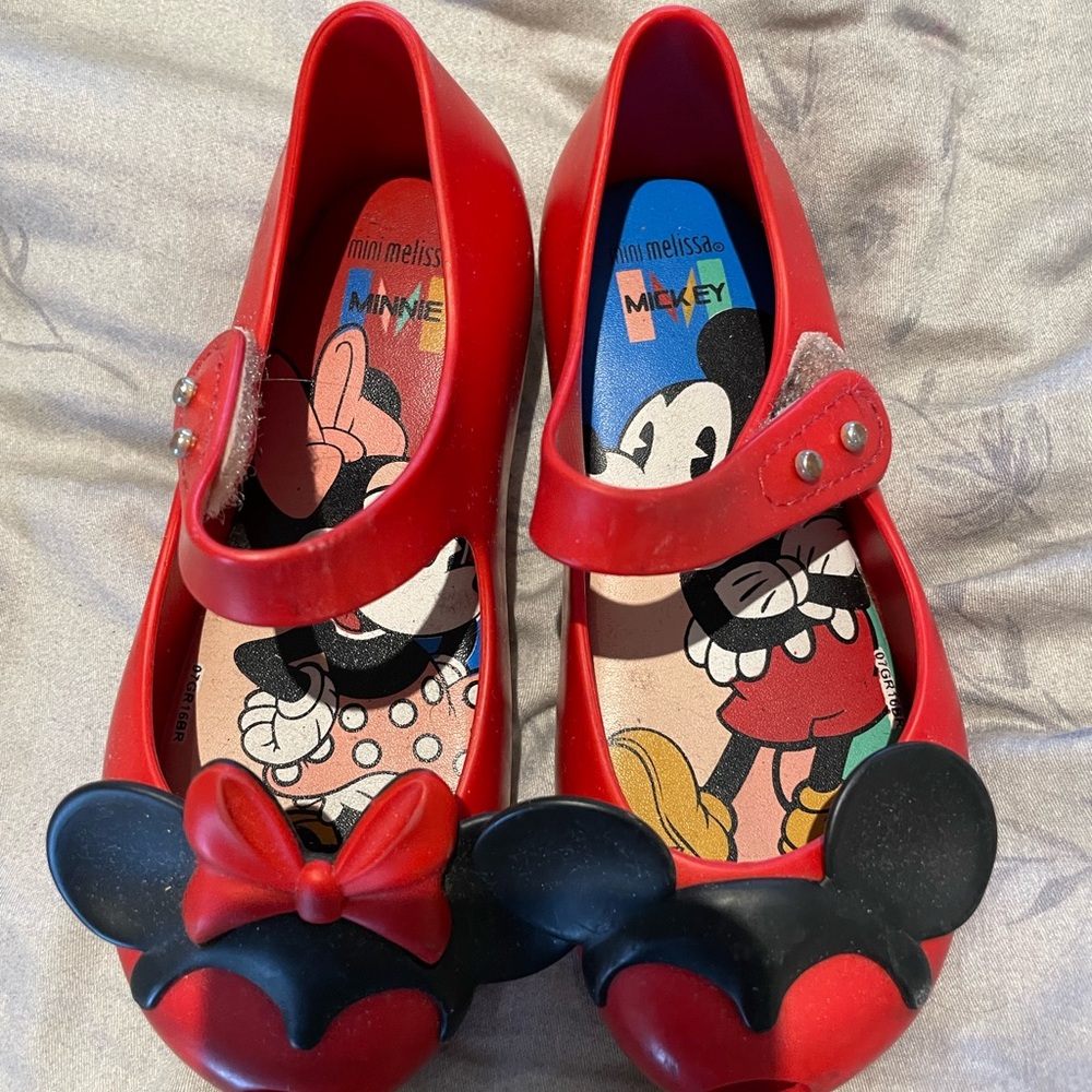 Mini Melissa kids Disney shoes size 9